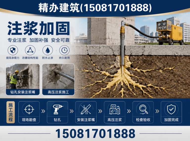 邯山区厂房地面下沉注浆展示图